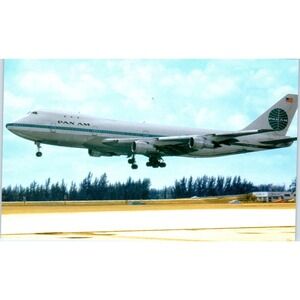 Pan American Airways 747 Vintage Postcard PC18